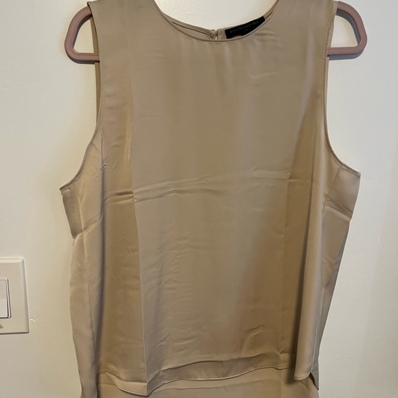 Two (2) Banana republic shell tops snow day & oyster pearl large - Picture 7 of 11